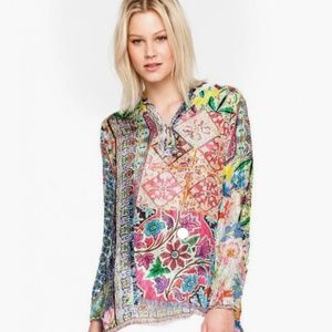 Johnny Was Ravine Silk Top